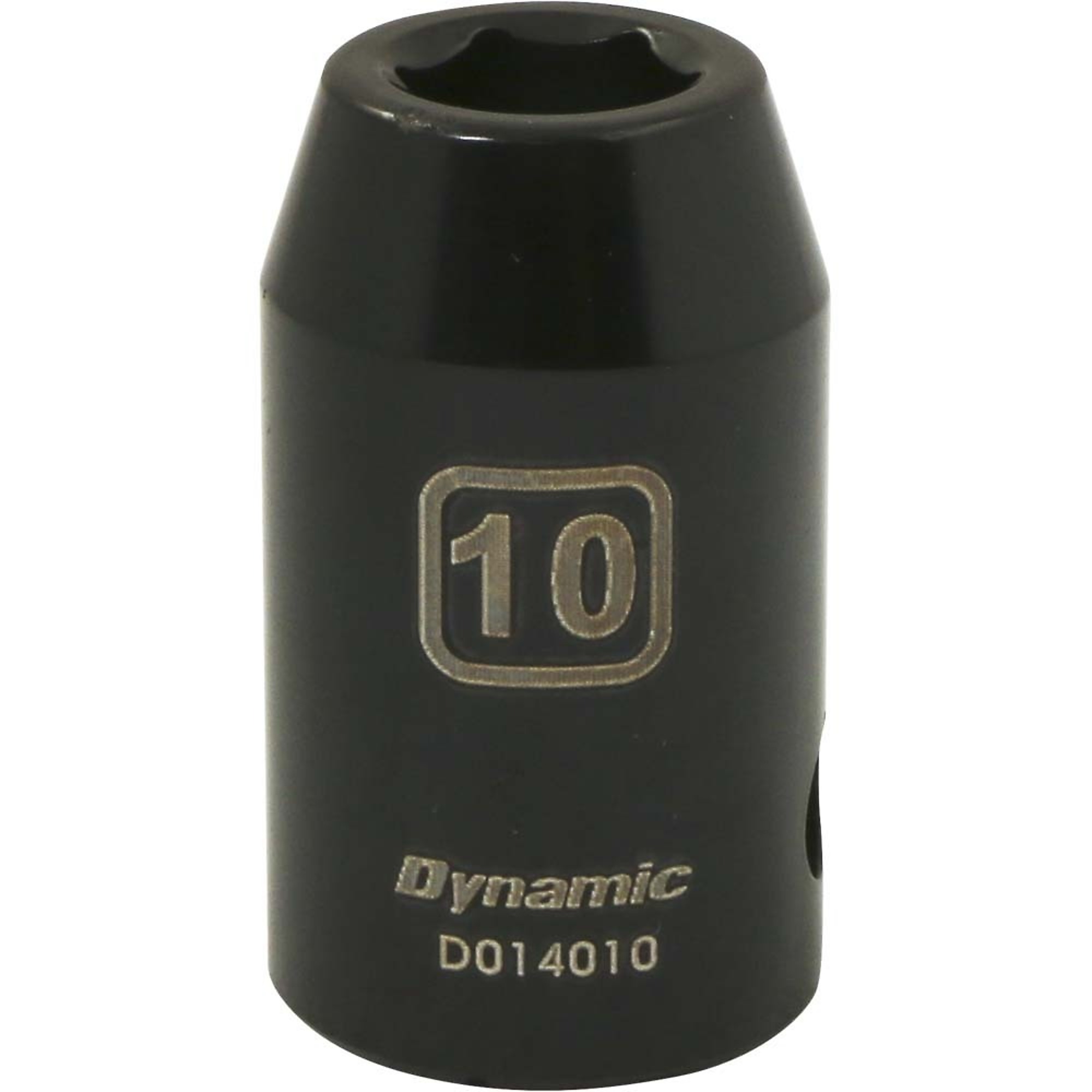 Dynamic Tools 1/2" Drive 6 Point Metric, 10mm Standard Length, Impact Socket